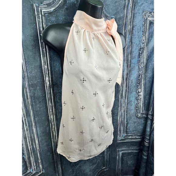 Woman's Halter Tie-Neck Rhinestone Top, New York & Company, Medium - Picture 4 of 11